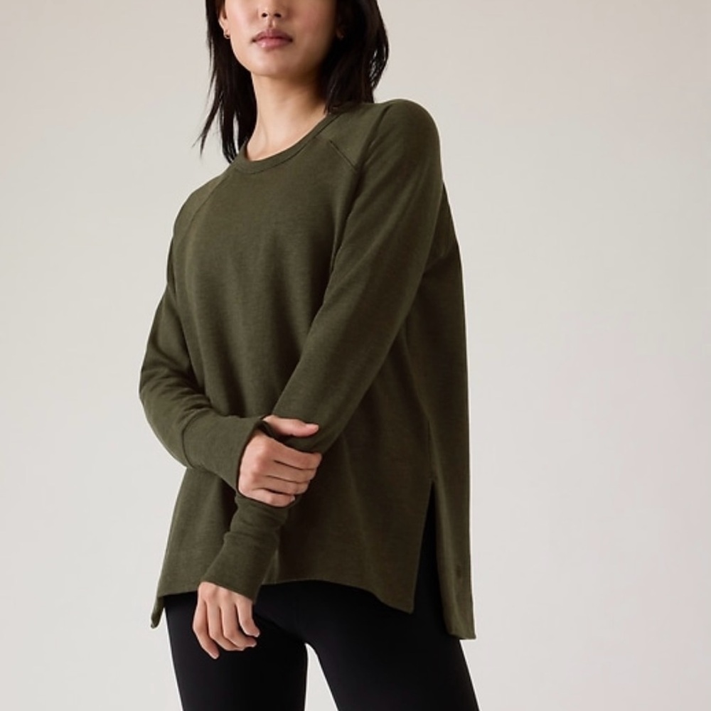 New with tags Athleta Coaster Luxe Recover Sweatshirt Size Large Tall